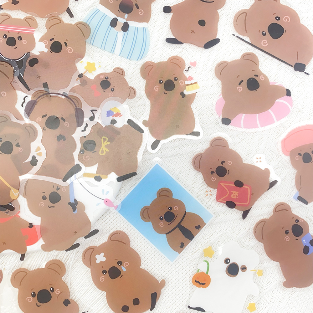 Plastic Cup 50Pcs - 50 個透明クオッカステッカー防水 PET スクラップブッキング用ギター装飾おもちゃステッカー装飾カップ窓スケートボード