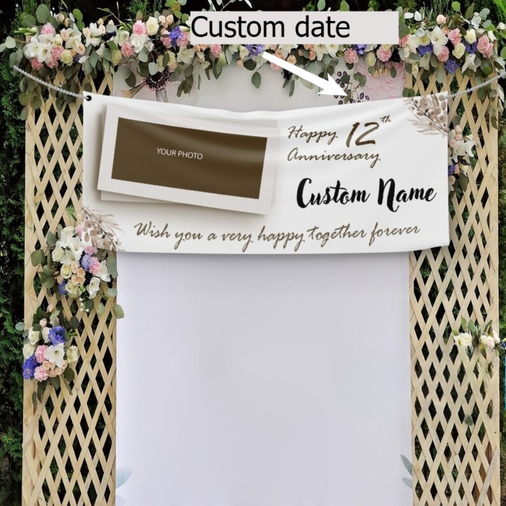 Event & Party Supply - パーソナライズされた記念日デコレーション、誕生日、記念日、追悼イベント、ハロウィーン、クリスマスに最適なカスタムバナー