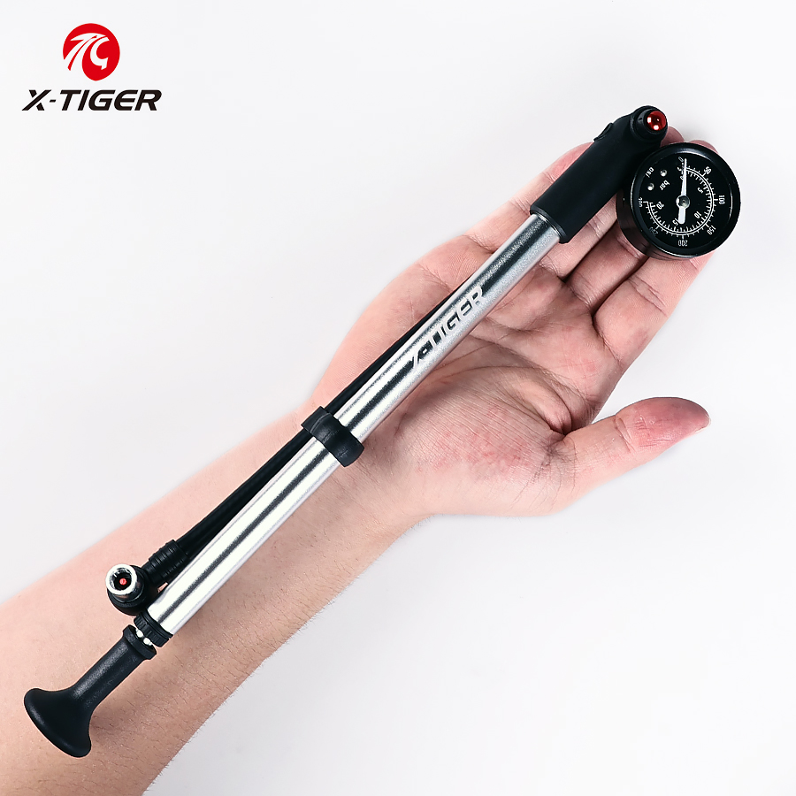 Balloon Pump Hand - X-Tiger-自転車用の型バルブ,高圧空気ポンプ,ポータブル,balloon,av,fv,インフレーター,300psi用