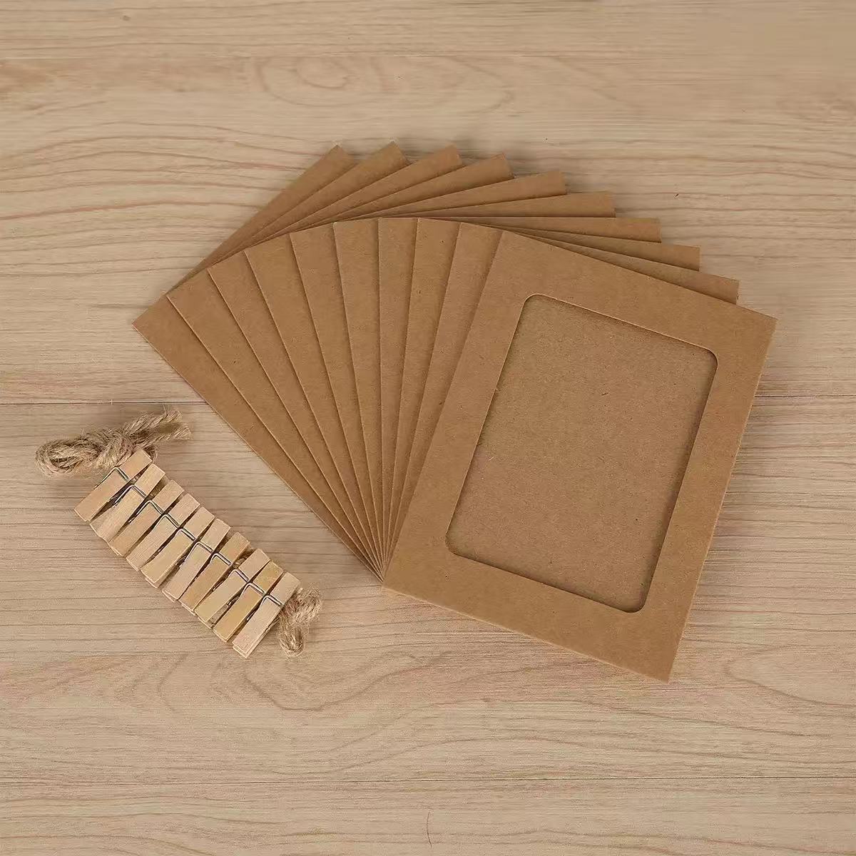 Runtowo 10 個の紙フレーム クリップ付き、DIY  - Photo Booth Frame のレビューと価格