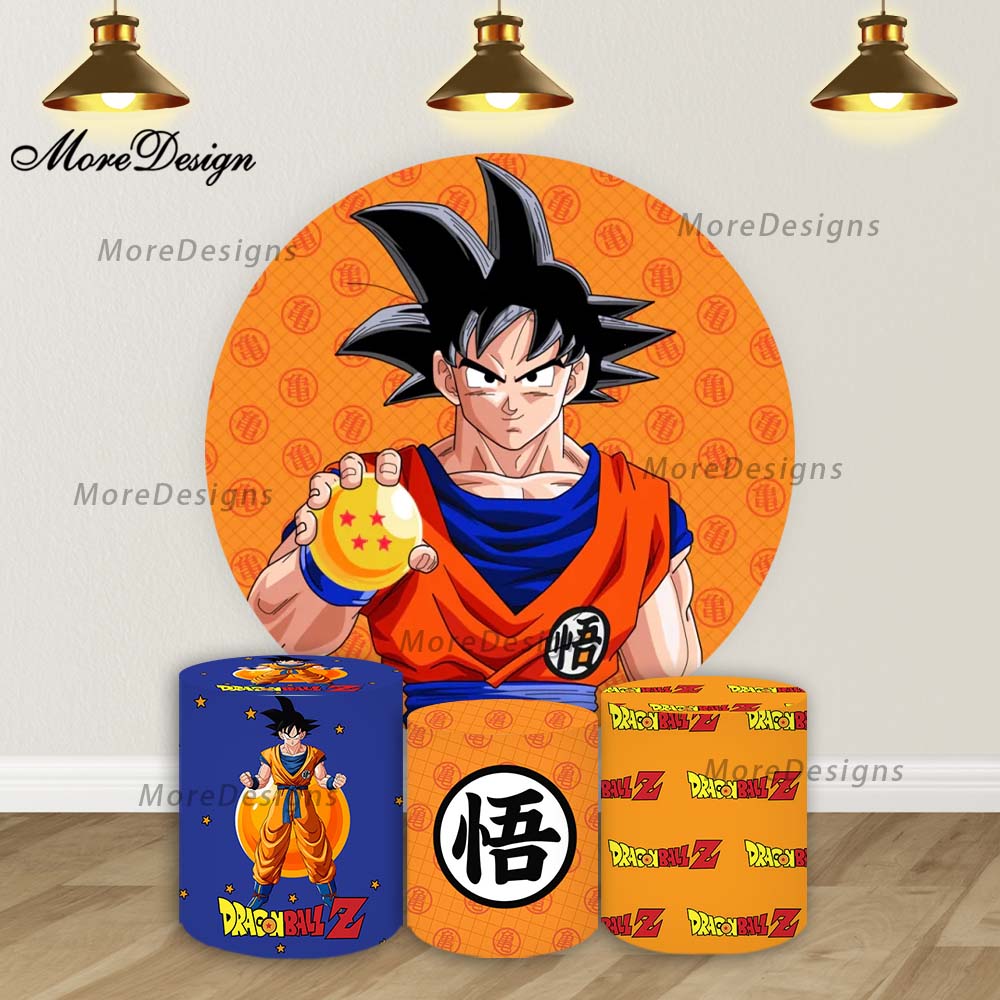 子供のためのドラゴンボールZラウンド背景,円とシリンダーカバ - Event Z のレビューと価格