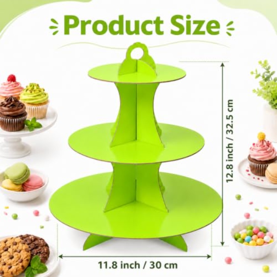 カップケーキスタンド 3段カップケーキタワースタンド 段ボー - Cupcake Stand Tier のレビューと価格