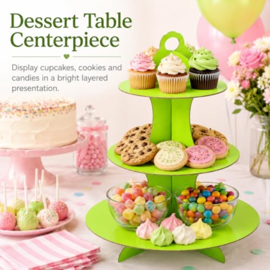 カップケーキスタンド 3段カップケーキタワースタンド 段ボー - Cupcake Stand Tier のレビューと価格