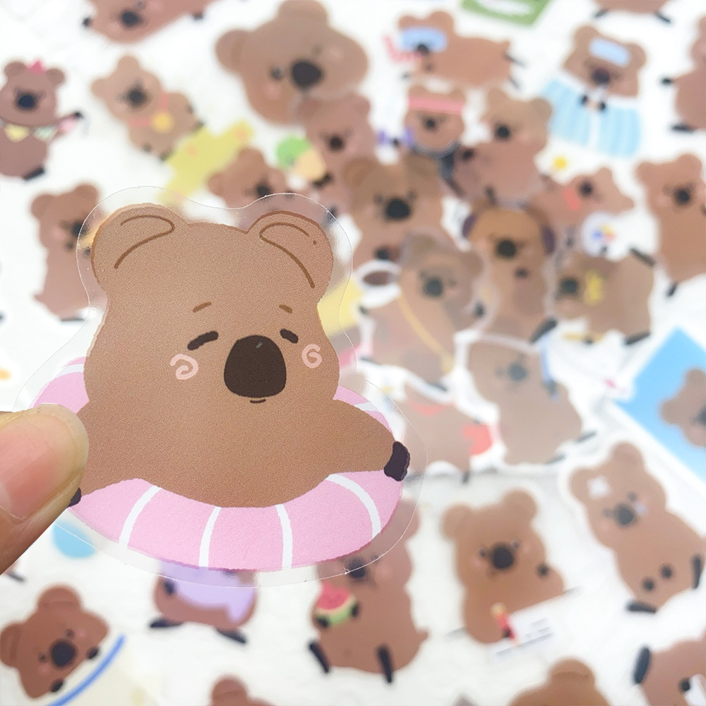 50 個透明クオッカステッカー防水 PET スクラップブッキ - Plastic Cup 50Pcs のレビューと価格