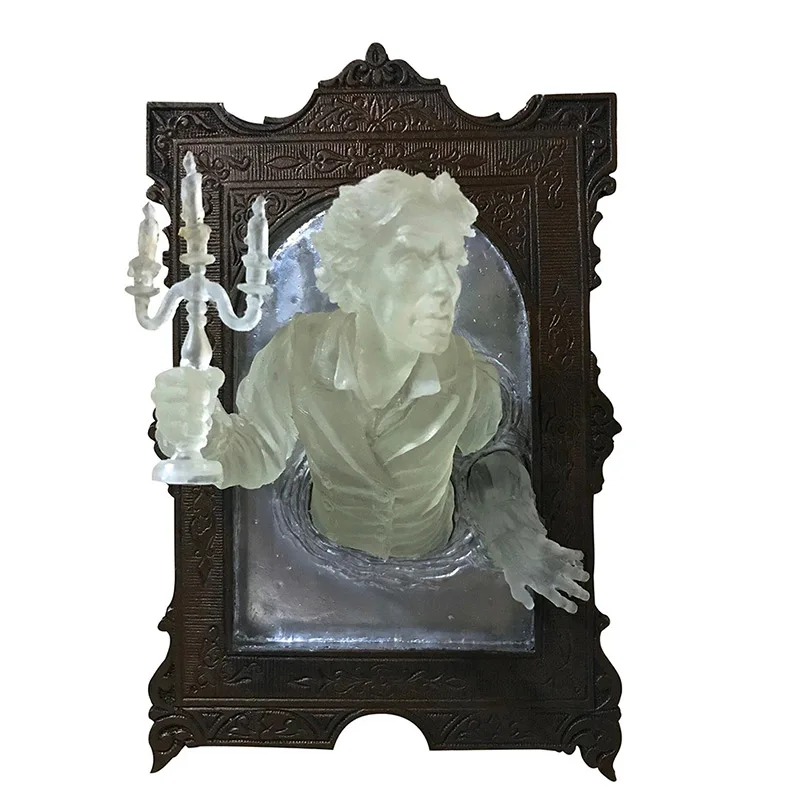 鏡の中のハロウィーンの幽霊の壁の彫刻、ホラー悪魔の手の像、工 - Photo Booth Frame のレビューと価格