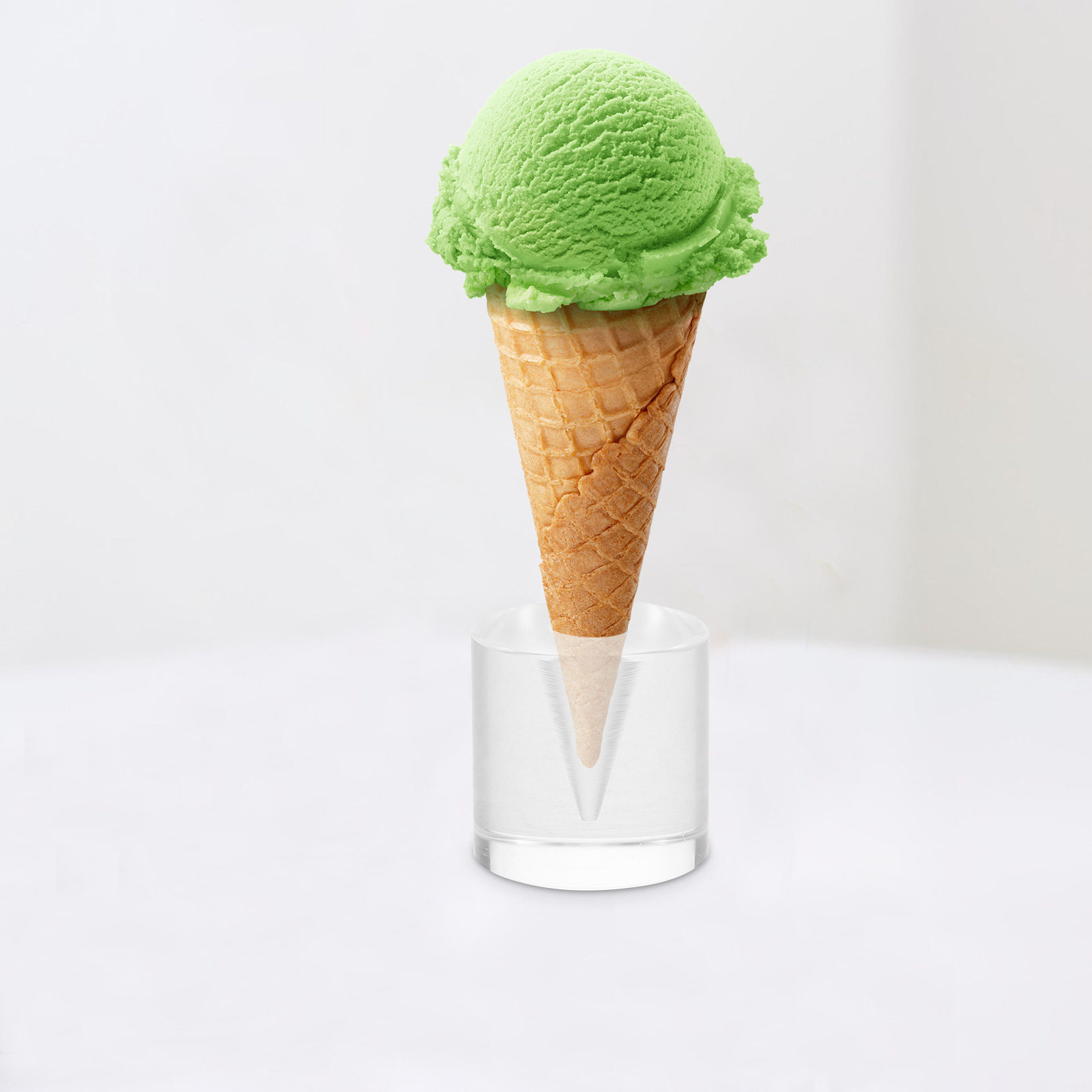 アイスクリームコーン用ディスプレイスタンド。透明アクリル製で - Cotton Candy Cone のレビューと価格