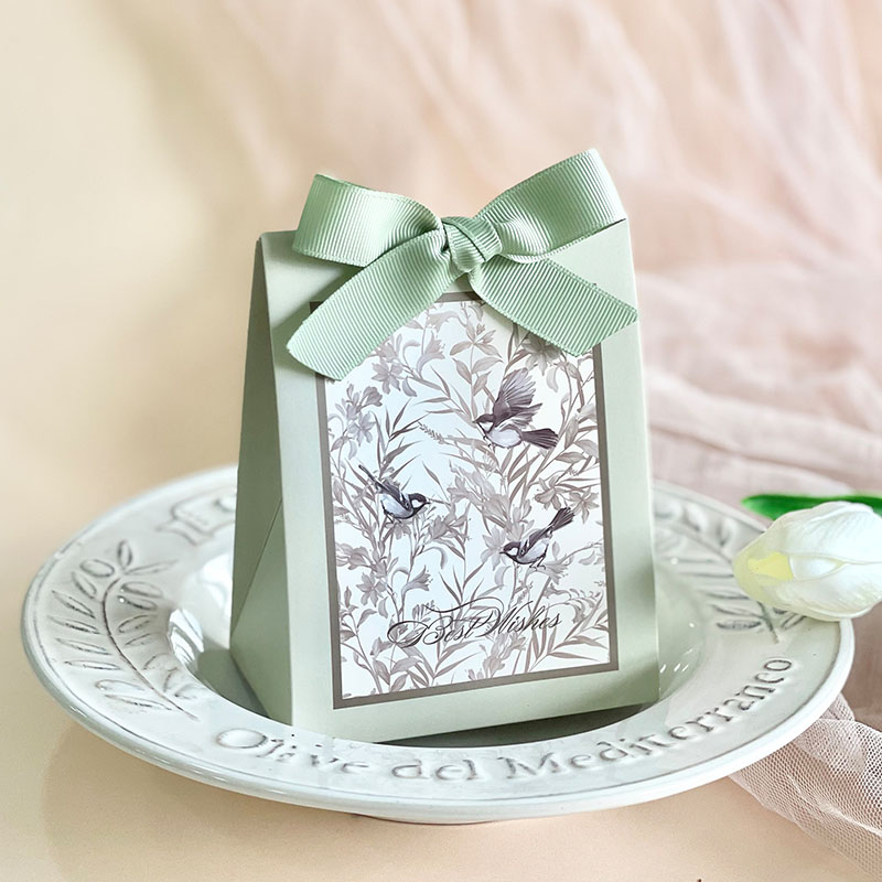 花鳥と森の結婚式のキャンディーボックス木製リング DIY 好 - Event Party Box のレビューと価格