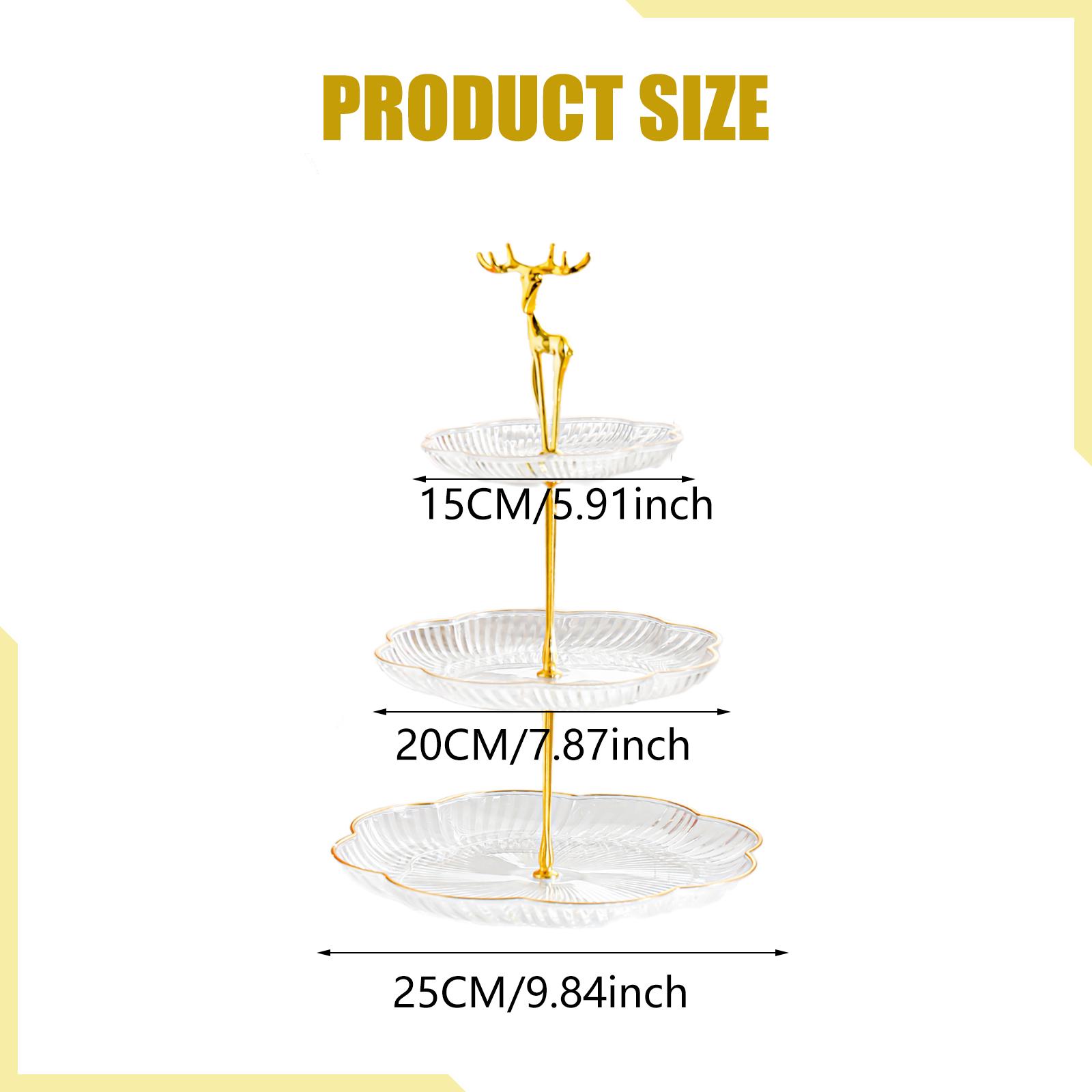 3段カップケーキスタンド クッキートレイラック ゴールドトリ - Cupcake Stand Tier のレビューと価格